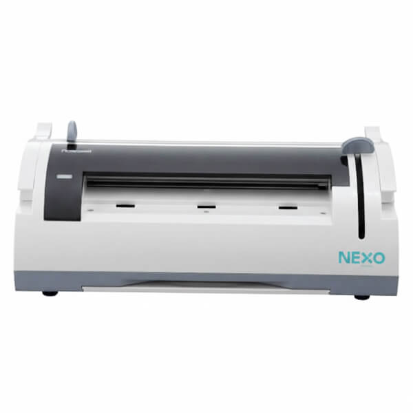 Detalle del mecanismo de sellado de la máquina FoSeal NEXO con barra calefactora PTC