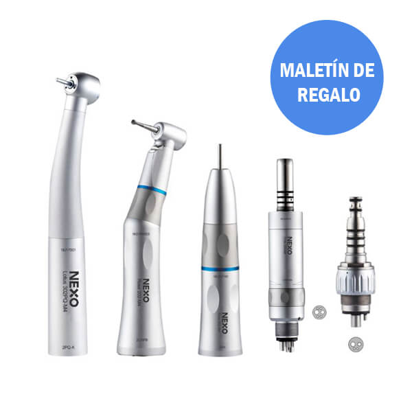 Kit Rotatorio Expert sin Luz NEXO con maletín completo de instrumental rotatorio dental