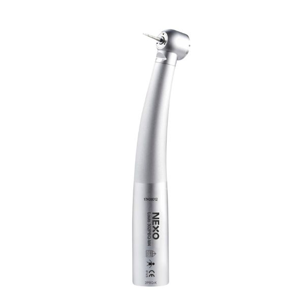 Turbina dental Lotus 302 2PBQ-K NEXO con luz LED y conexión Multiflex, sin acople, vista frontal