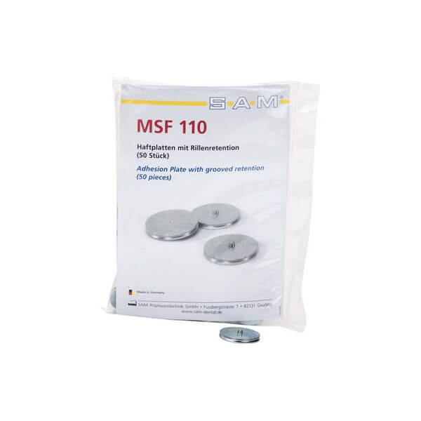 Sistema de Base de Placas y Accesorios para Modelos Dentales - 50 Placas Adhesivas Img: 202409071