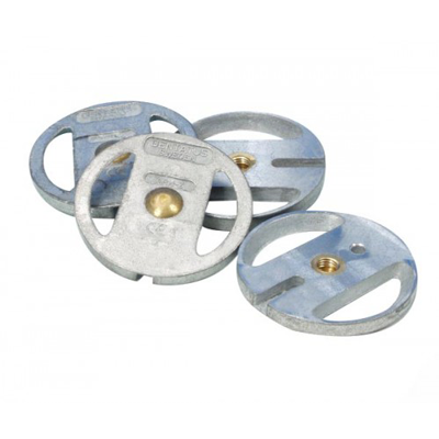 PLATINA DE MONTAJE DE ZINC 2 unidades