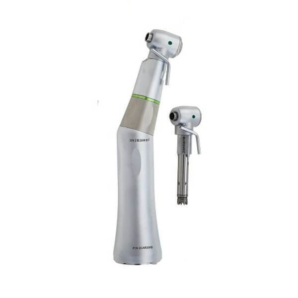 Contra-ángulo Rose 202CAR20B NEXO 20:1 con luz LED compatible con KaVo, vista frontal