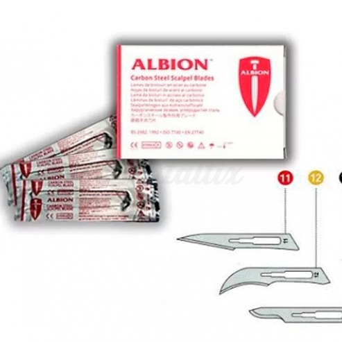 Hojas de bisturí Nro 11 de Albion Sherwood