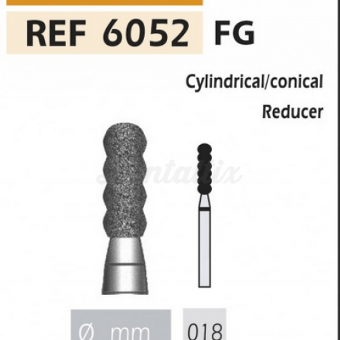Fresas de diamante 6052 Reductor cilíndrico/cónico F.G.  turbina(5u.) (6052-018 C VERDE) Img: 201807031