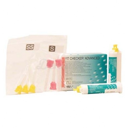 FIT CHECKER™ Advanced - Silicona blanca poliéter (2 x 62 gr)  Img: 202003071