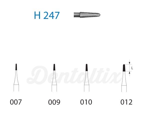 Fresa H247.314. Cónica FG (5 uds) - Nº009 Img: 202203051