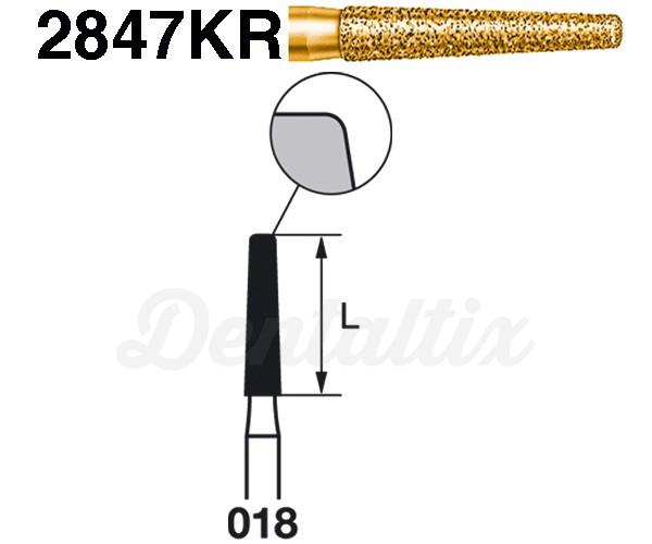 Fresas 2847KR.314 Diamante Cónica Plana FG S2000 (5 uds) - Nº 018 Img: 202203051