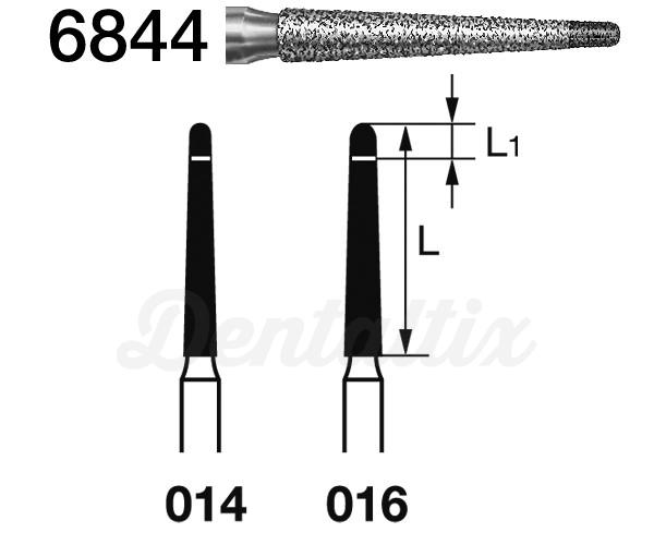 Fresas 6844.314. Diamante Lanza FG (5 uds) - Nº 014 Img: 202203051