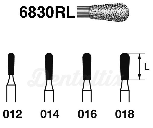 Fresas 6830RL.314. Diamante Pera FG (5 uds)     - Nº 012 Img: 202203051