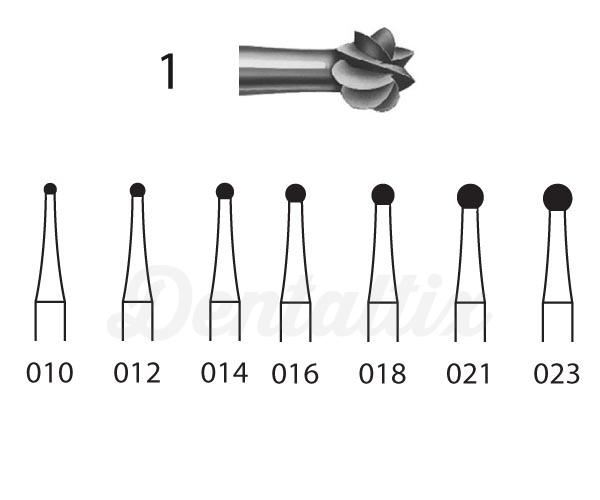 Fresa 001.205 Acero Bola (6 uds) - Nº 016 Img: 202203051