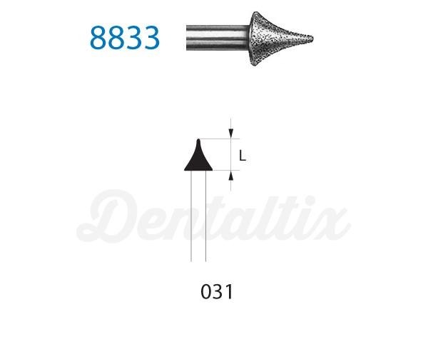 Fresa 8833.314. Diamante Lanza FG (5 uds) - Nº 031 Img: 202203051