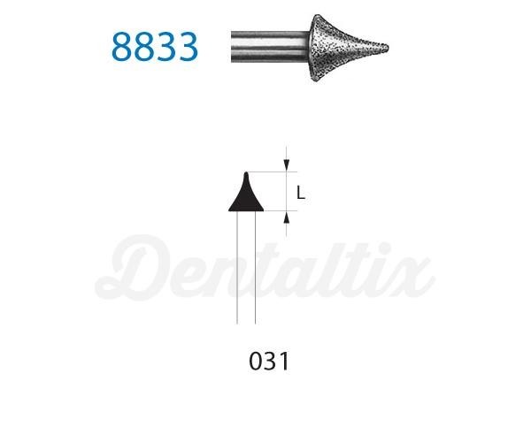 Fresa  8833.314. Diamante Lanza FG (5 uds) - Nº 031 Img: 202203051