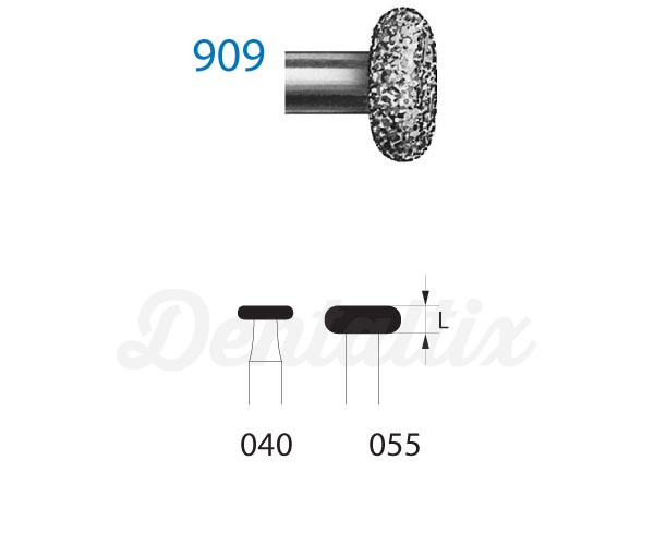 Fresa 909 de Diamante para CA con Forma de Rueda (5 uds) Img: 202606271