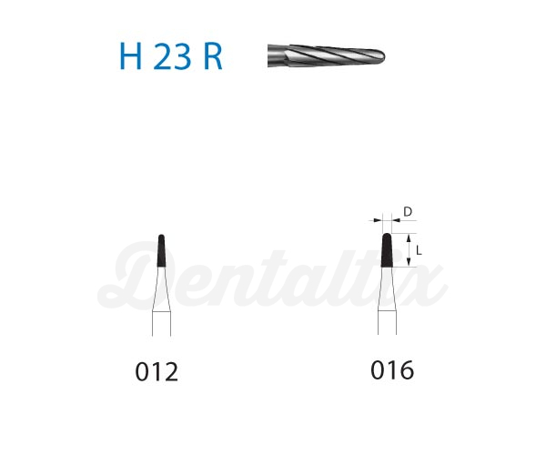 Fresa H23R de Carburo de Tungsteno para CA con Forma de Cono (5 uds) - T: 012 Img: 202606271