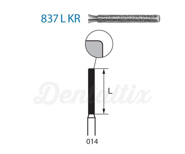 Fresas 837LKR.314. Diamante Cilíndrica Plana FG (5 uds) - Nº 014 Img: 202203051