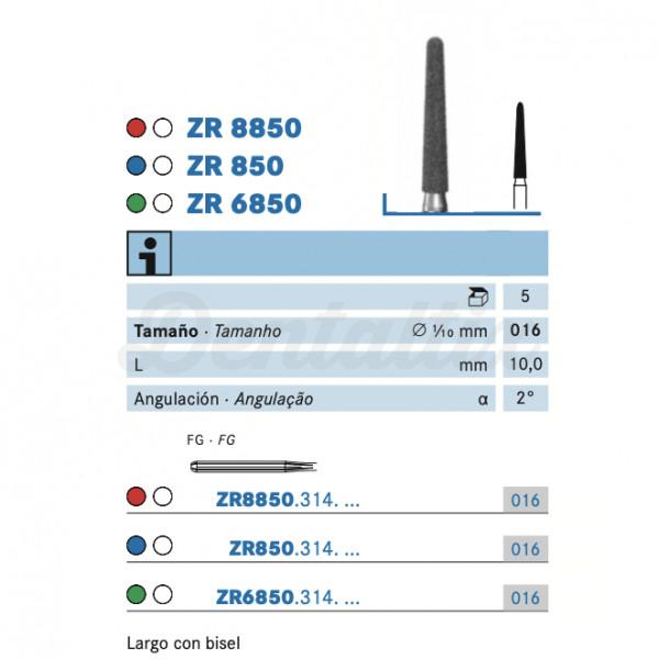 Fresa ZR850.314. Diamante Cónica FG (5 uds) - Nº016 Img: 202203051