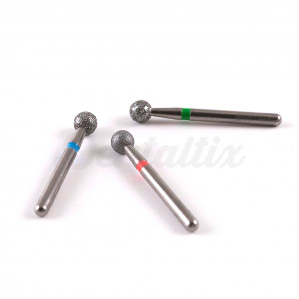 Fresa Diamante Turbina: Cil&iacute;ndrica Con Extremidad Redonda (5 Uds