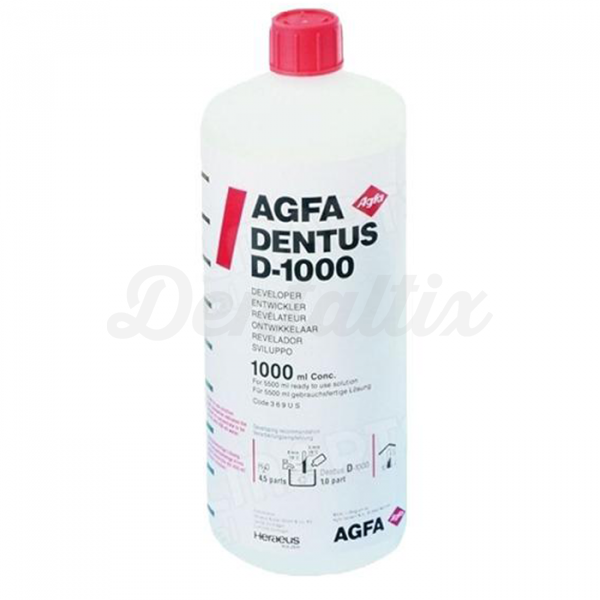 AGFA DENTUS D-1000 Revelador Rx (1litro) Img: 201808251