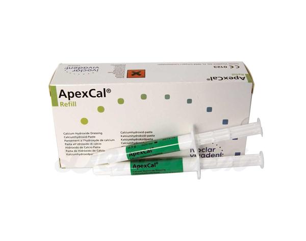 ApexCal: hidróxido de calcio ( 2 jeringas de 2.5 gr + 15 puntas aplicadoras)