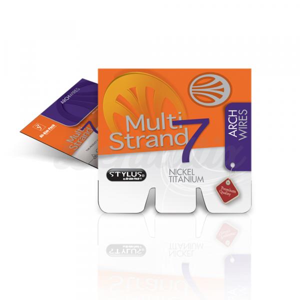 ARCO ORTODONCIA STYLUS MULTI STRAND 7 NICKEL TITANIUM RECTANGULAR (10u) (016x0.22 INFERIOR) Img: 201807031