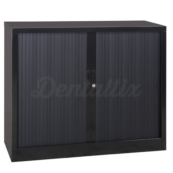 Armario Metálico de Puertas Correderas PVC - Negro (Bajo) Img: 202505311