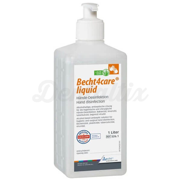 Becht4care Liquid: Desinfectante de Manos con Alcohol - 1 litro Img: 202408101