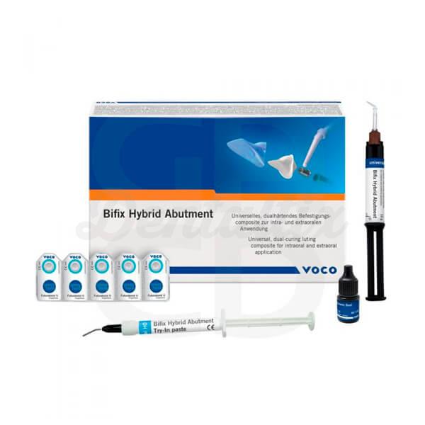 Bifix Hybrid Abutment: Composite Universal de Curado Dual Implant Set (Universal HO)