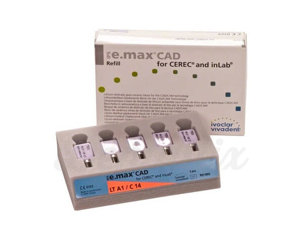 IPS e.Max CAD cerec/inLab LT: Bloques cerámicos (5 uds) - A2 A14L Img: 202505171