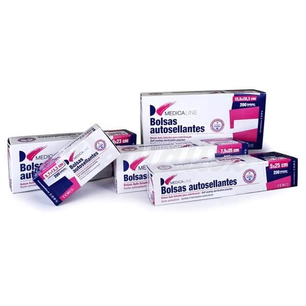 Bolsas Autoadhesivas de esterilización (200 uds) - 9x23cm Img: 202306031