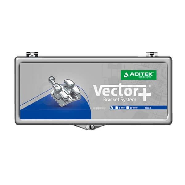 Bracket Vector+ Roth/MBT/Andrews .018" UL4/5 con Gancho -7°T 0°A 2°OFF. 10 Unidades  