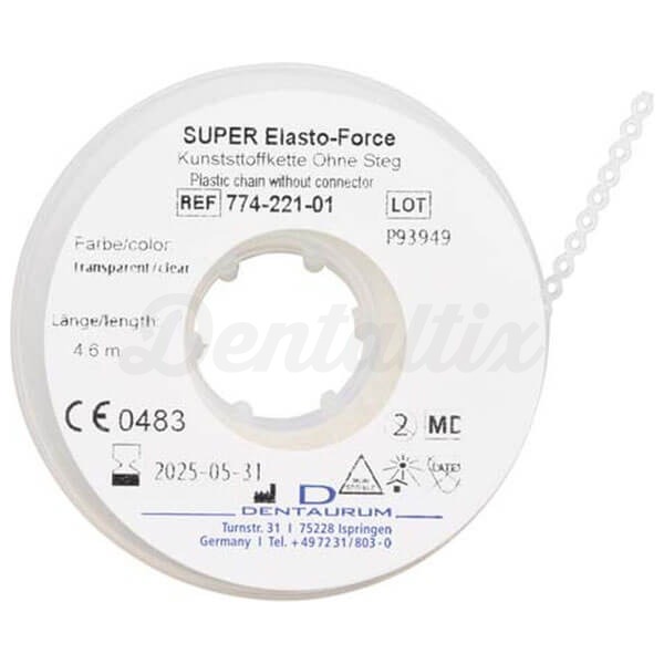 Super Elasto-Force: Cadena de Plástico Transparente (Rollo de 4.6 m) Img: 202408101