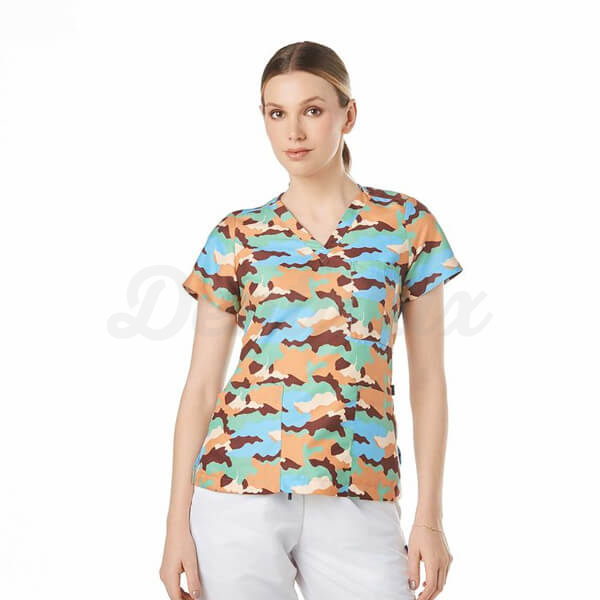 Casaca Sanitaria Army Strech Premium Monclare para Mujer - L - Camel Img: 202508161
