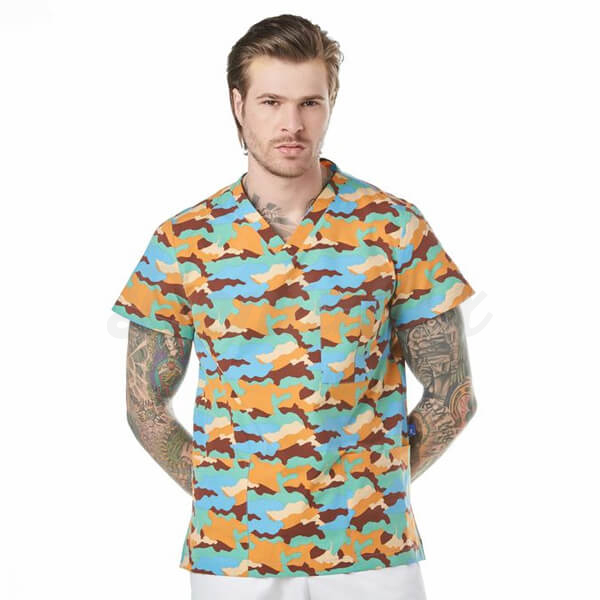 Casaca Sanitaria Army Strech Premium Monclare para Hombre - L - Camel Img: 202508161