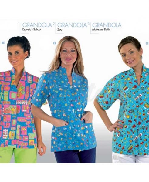 Casaca Cuello Mao Estampada Azules de Vergara - Dentaltix
