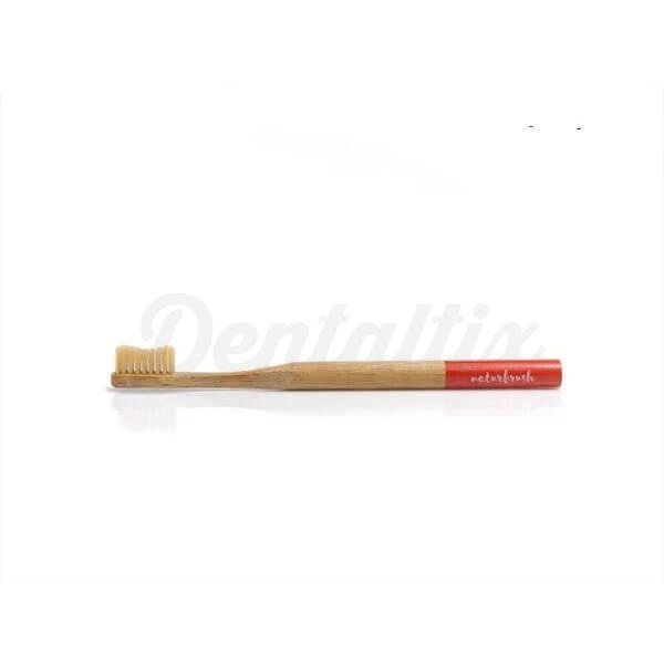 Cepillo dental adulto de bambu rojo Naturbrush Img: 202102131