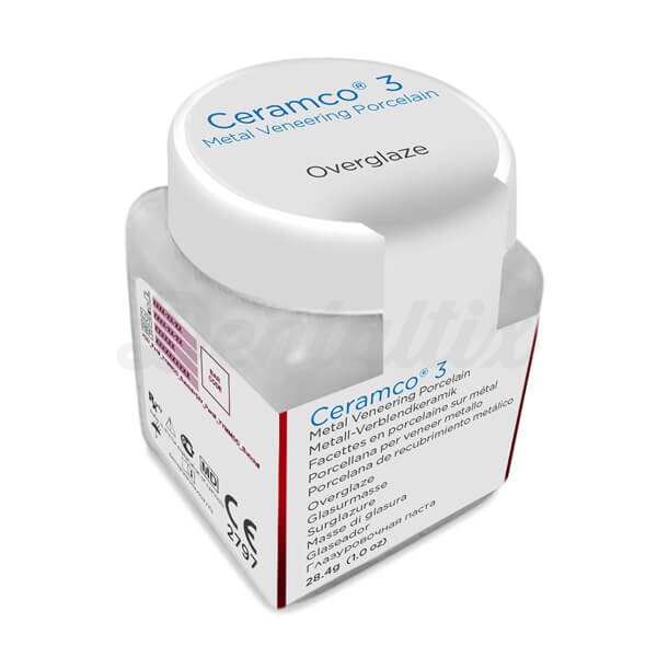 Ceramco 3: Porcelana Dental para Restauraciones Metálicas - Glaseado (28.4 gr) Img: 202401201