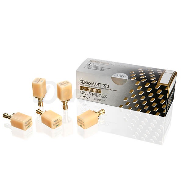 Cerasmart 270: Bloques CAD/CAM de Cerámica Híbrida-A1 HT Cerec (T14) Img: 202401201