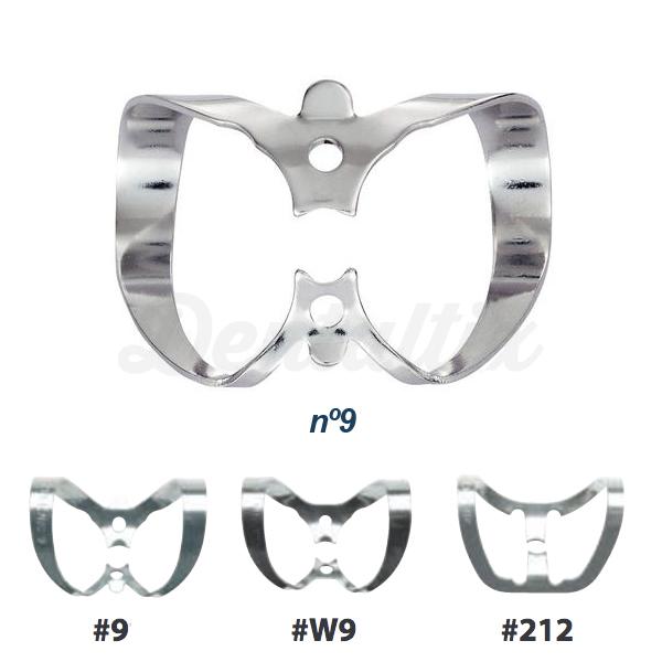 clamps aislamiento dental anterior