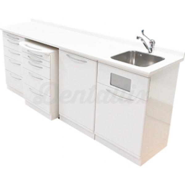 CONJUNTO 4 MOD MOBILIARIO "TECHNOFLUX-ZILFOR" (LAVABO A DERECHA)