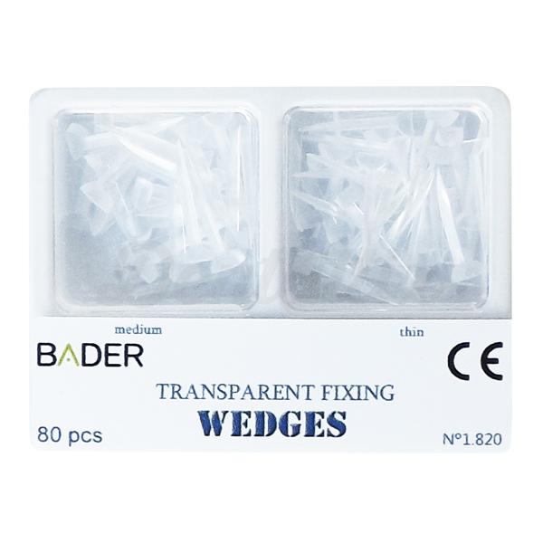 Cuñas de Plástico Transparentes (80 uds) BADER - Dentaltix