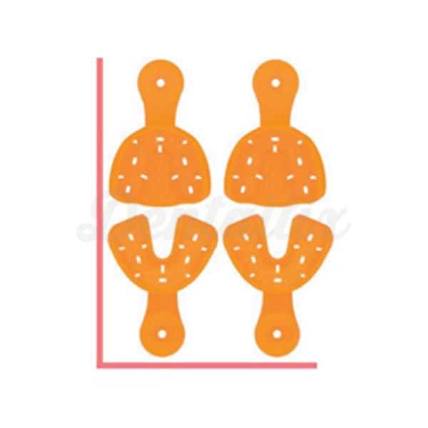 Cubetas de Impresión de Polipropilino (4 uds) - Naranja Medida 4 (4 uds) Img: 202203051
