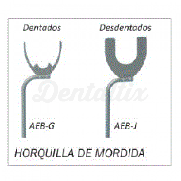 HORQUILLA DE MORDIDA AEB J PARA DESDENTADOS