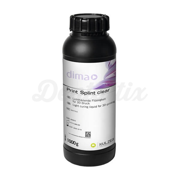 Dima Print Splint Clear: Resina 3D para Férulas Dentales (1 kg) Img: 202504261