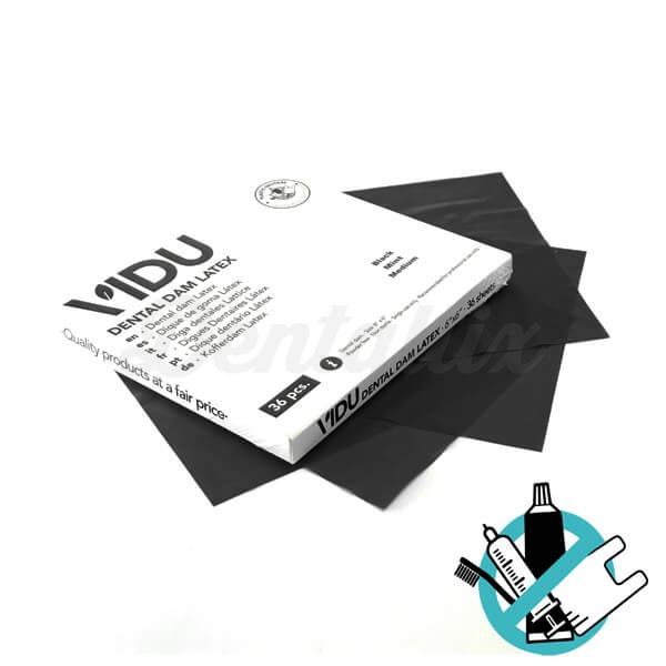 Diques de Goma Negros de Látex Sin Polvo (36 uds) - Medio Img: 202403231