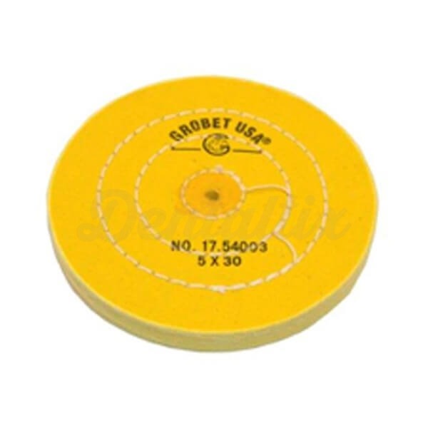 DISCO GROBET ALGODON AMARILLO 150 MM. DIAM. 50 HOJAS (17.555) Img: 202302112
