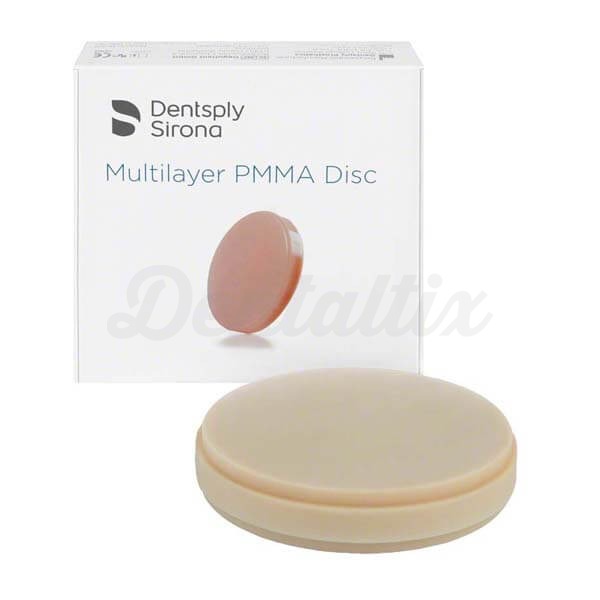 PMMA: Disco para Fresado Dental (98 mm) - A1 Multicapa (12 mm) Img: 202401201