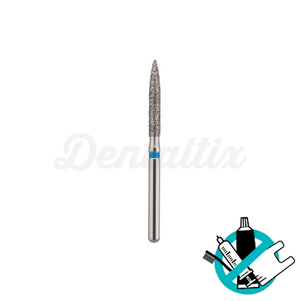 Fresa de Diamante FG Llama 863 (250) - T: 14 - G: Medio - L: 10.0 mm Img: 202510182