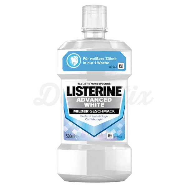 Listerine Advanced White: Enjuague Bucal Blanqueador (500 ml) - 500 ml Img: 202408101
