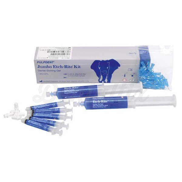 Etch Rite: Gel de Grabado con Ácido Fosfórico al 38% - 2 x 25 ml + 5 jeringas vacías de 3 ml + 50 puntas Img: 202408101
