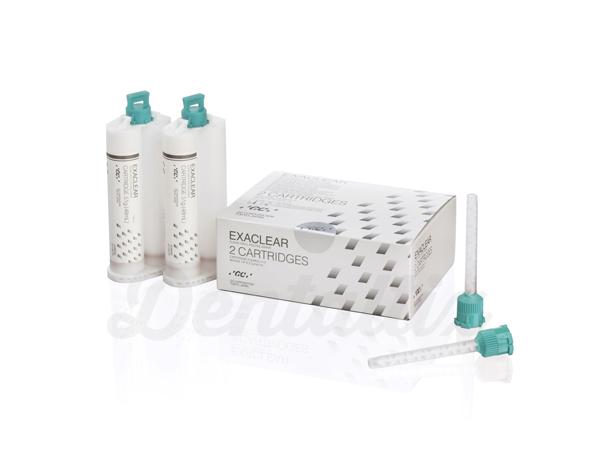 EXACLEAR: Silicona de Adición Transparente (2 x 48 ml) GC - Dentaltix